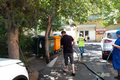 Nəsimi rayonunda abadlıq işləri davam edir