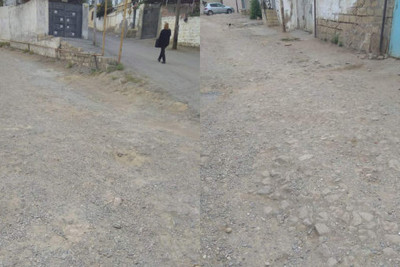 Səbail: Yüzbəy Mürsəlov küçəsində yollar qazılandan sonra bərpa olunmayıb