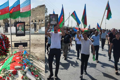 Şəhidlik zirvəsinə ucalmış 19 yaşlı Sadiq Əzizli Qaradağ rayonunda dəfn olunub
