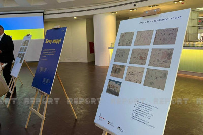 Bakıda uşaq sərgisi açılıb: “Ana, mən müharibə istəmirəm”