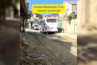 Badamdarda su və kanalizasiya çəkilsə də, yollarda asfalt bərpa edilməyib