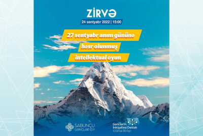 Sabunçu Gənclər Evi “Zirvə” intellektual oyununu təşkil edəcək