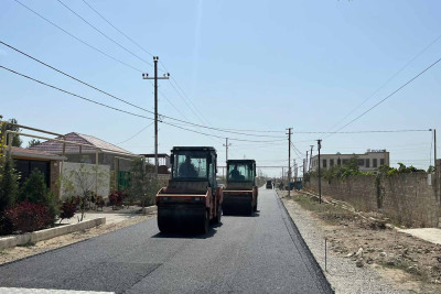 Maştağa qəsəbəsində növbəti küçə əsaslı təmir olunub