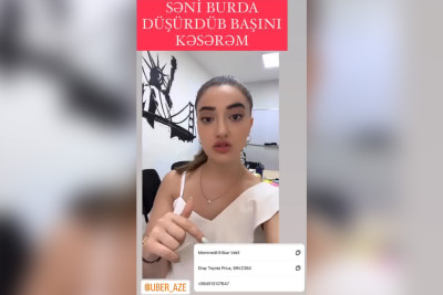 Uber taksi sürücüsü məşhur blogeri öldürməklə hədələyib