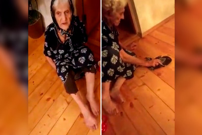 Xəzər rayonunda gəlin və oğul 90 yaşlı qadına işgəncə verirlər