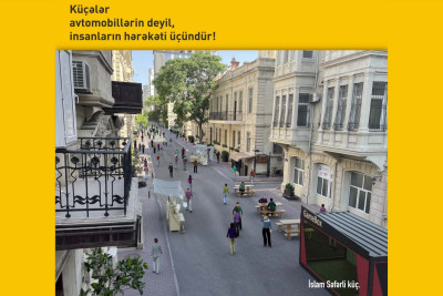 İslam Səfərli küçəsi avtomobilsizləşdirilir