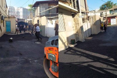 Alatavada yollar asfaltlanır