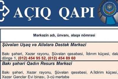 Ailə, Qadın və Uşaq Problemləri üzrə Dövlət Komitəsi Bakıda “Açıq qapı” günü təşkil edəcək