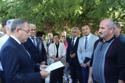 Badamdar qəsəbəsində sakinlərlə görüş keçirilib