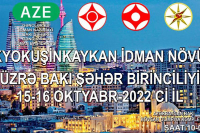 Bakıda kyokusinkay karate idman növü üzrə Bakı şəhər birincliyi təşkil olunacaq