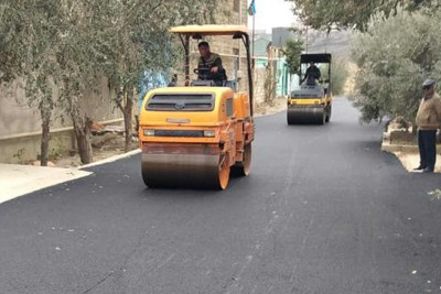 Bakıda şəhid ailəsinin yaşadığı küçə asfaltlanıb