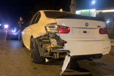 Xətai: 8 Noyabr prospektində 3 avtomobil toqquşub