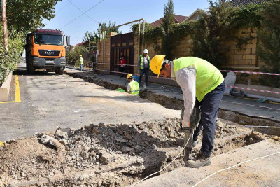 Binəqədi qəsəbəsində 700 ailə su ilə təmin olunacaq