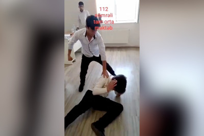 Bakıda məktəbdə şagird döyülüb: polis araşdırmalara başlayıb