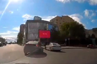 Bakıda DYP-nin patrul maşını kobud qayda pozuntusuna yol verib