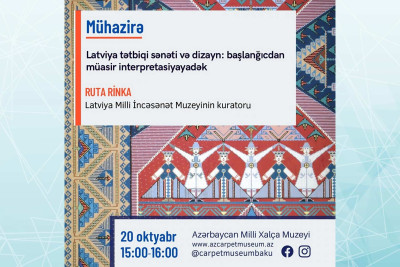 Latviya muzeyinin direktoru Bakıda mühazirə deyəcək
