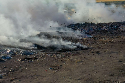 Şüvəlanda açıq sahədə yanğın olub
