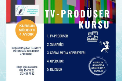 Mərdəkan Mədəniyyət Sarayı TV-Prodüser kursu keçirəcək