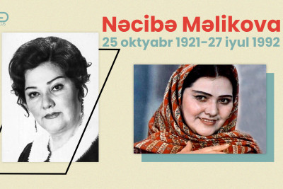 Filmdə öz obrazını canlandıran aktrisa Nəcibə Məlikova