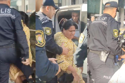 Bakıda dilənçilərə təpik vuran polislər işdən azad olunublar