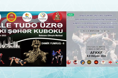 Bakıda Vale Tudo və Kyokuşin idman növləri üzrə Bakı şəhər Kuboku təşkil olunacaq