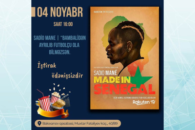 Bakı Gənclər Mərkəzində Sadio Mane haqqında film nümayiş olunacaq