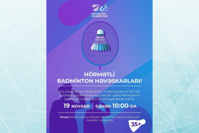 Bakıda badminton həvəskarları arasında turnir keçiriləcək