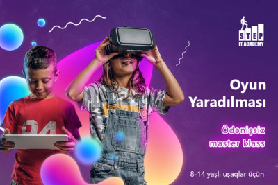 Bakıda uşaqlar üçün kompüter oyununu yaratmaq üzrə ödənişsiz master-klas keçiriləcək