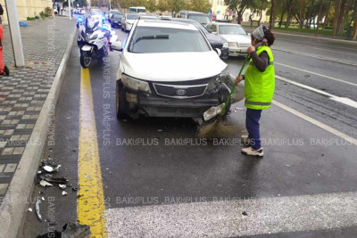 Bayıl: Mikayıl Hüseynov küçəsində 2 avtomobil toqquşub