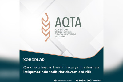 Bakının daha 2 rayonunda heyvan kəsimi məntəqələri yoxlanılıb