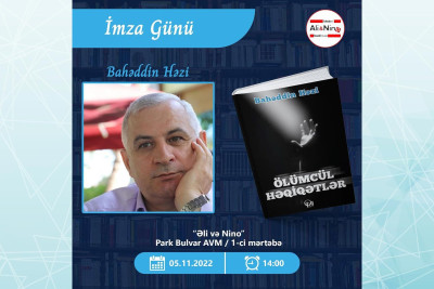Bakıda Bahəddin Həzinin “Ölümcül həqiqətlər” kitabının imza günü keçiriləcək