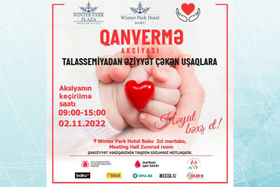 Bakıda bu həftə ərzində iki qanvermə aksiyası keçiriləcək