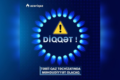 Qaradağ rayonunda müvəqqəti olaraq qaz təchizatında fasilə yaranacaq