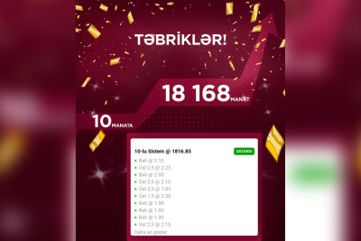 Bakı sakini 10 manat xərcləyib, əvəzində isə 18 min manat qazanıb
