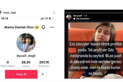 Dələduzlar Rəşad Dağlının oğlunun adından sosial şəbəkələrdə pul yığırlar