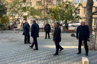 Nəsimi rayonunda daha bir ünvanda abadlıq işləri aparılır