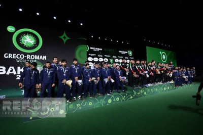 Bakıda keçirilən mötəbər idman yarışının mükafatlandırma mərasimi olub