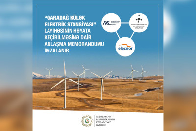 Qaradağ rayonunda Külək Elektrik Stansiyası inşa ediləcək