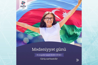 “Zefir Mall”-da Mədəniyyət günü münasibətilə müxtəlif tədbirlər təşkil olunacaq