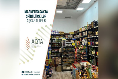Bakıda saxta spirtli içki satan mağaza aşkarlanıb