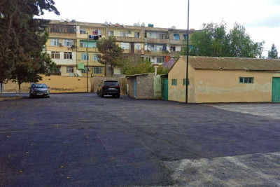 Mərdəkan qəsəbəsində 1300 kv.m ərazi asfaltlanıb