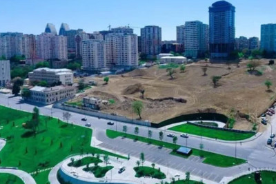 Mərkəzi Parkın ikinci hissəsinin inşası yekunlaşıb - YENİLƏNİB