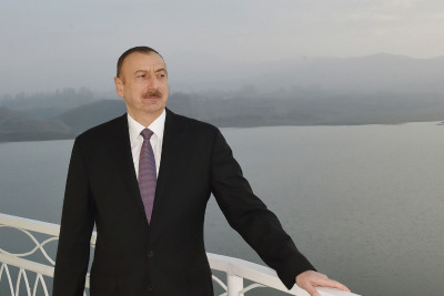 İlham Əliyev Ağ şəhərə gedib