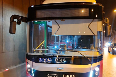 Ziya Bünyadovda “BakuBus”ın avtobusu qəzaya uğrayıb