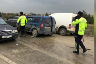 Bakı-Quba yolunda ağır qəza: iki ölü, dörd yaralı