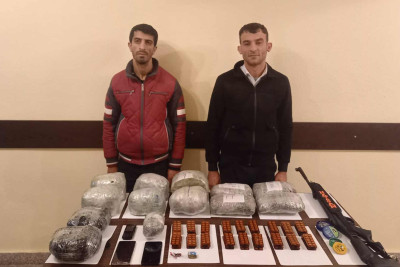 İran sərhədində 2 qaçaqmalçı saxlanılıb
