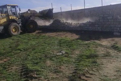 Pirallahıda qanunsuz tikilməkdə olan obyekt sökülüb