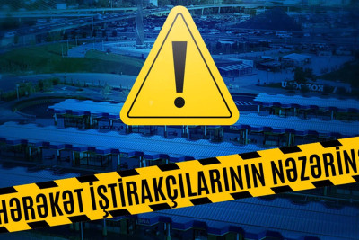 “Baksol” yolunda aparılan təmir işləri ilə əlaqədar bu avtobusun hərəkət sxemi dəyişilir
