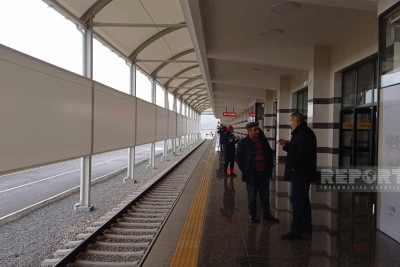 Metronun “Xocəsən” stansiyası ilk sərnişinlərini qəbul edib
