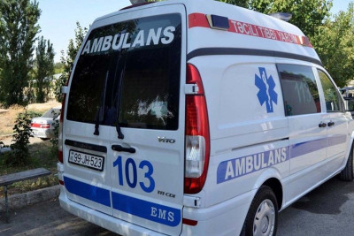 Bakıya gələn sərnişin avtobusu qəzaya düşüb